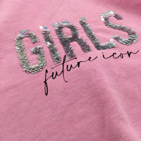 ''Girls Future Icon' Pink Sleeveless Hoodie - Girls 12 Years