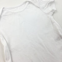 White Short Sleeve Bodysuit - Girls/Boys 12-18 Months