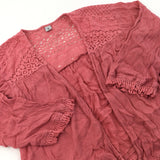 Pink Lightweight Cardigan - Girls 10 Years