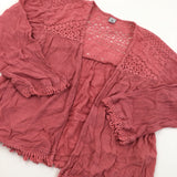 Pink Lightweight Cardigan - Girls 10 Years