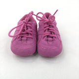 Pink/Purple Soft Sole Shoes - Girls 0-3 Months