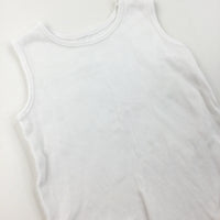 White Sleeveless Bodysuit - Boys/Girls 18-24 Months