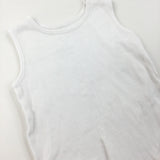 White Sleeveless Bodysuit - Boys/Girls 18-24 Months