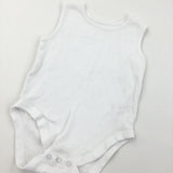 White Sleeveless Bodysuit - Boys/Girls 18-24 Months