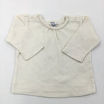 Cream Long Sleeve Top - Girls 0-3 Months