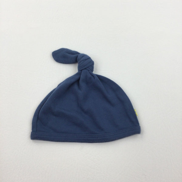 Navy Knotted Jersey Hat - Boys/Girls 0-3 Months