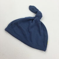 Navy Knotted Jersey Hat - Boys/Girls 0-3 Months