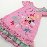 Ballerina Minnie Mouse Pink Polyester Dress - Girls 3 Years