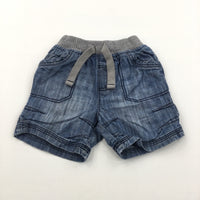 Blue Denim Shorts - Boys 12-18 Months