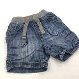 Blue Denim Shorts - Boys 12-18 Months