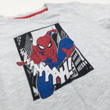 Spider-man Grey Short Pyjamas - Boys 7-8 Years
