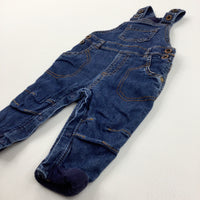 Denim Effect Blue Dungarees - Boys 6-9 Months