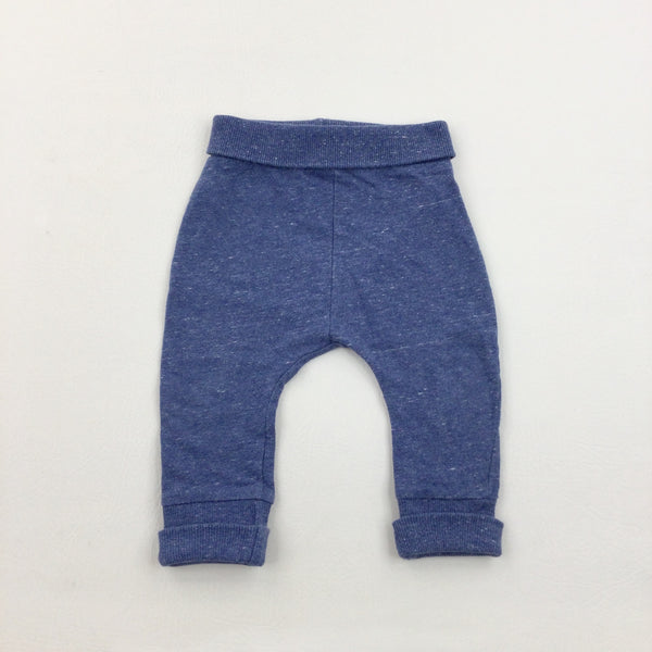 Speckled Blue & White Joggers- Boys 6-9 Months
