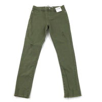 **NEW** Khaki Ripped Look Jeans - Girls 10-11 Years