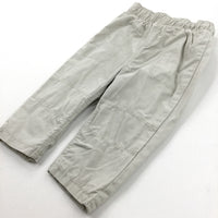 Stone Lined Cotton Trousers - Boys 6-9 Months