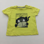 'Cheeky Little Guy' Monkey Yellow T-Shirt - Boys 3-6 Months