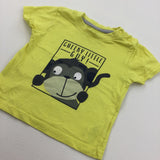 'Cheeky Little Guy' Monkey Yellow T-Shirt - Boys 3-6 Months