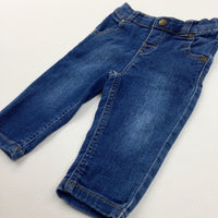 Denim Mid Blue Jeans - Boys 6-9 Months