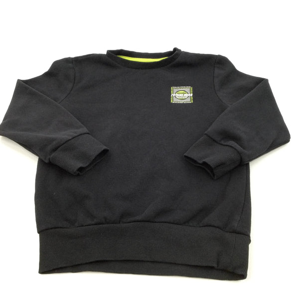 Black and lime green sweatshirt hotsell