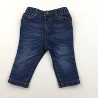 Dark Blue Denim Jeans - Boys 3-6 Months