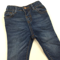 Dark Blue Denim Jeans - Boys 3-6 Months