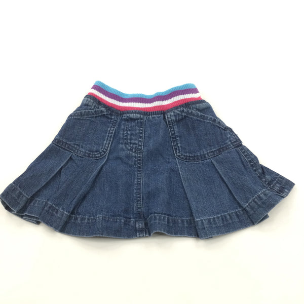 Mid Blue Denim Skirt - Girls 9-12 Months