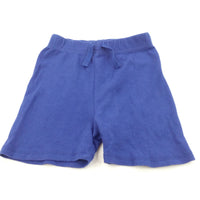 Blue Lightweight Jersey Shorts - Boys 9-12 Months