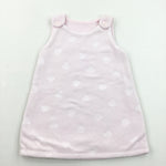 Hearts Pink Pinafore Dress - Girls 6-9 Months