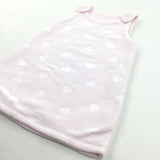 Hearts Pink Pinafore Dress - Girls 6-9 Months