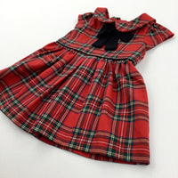 Checked Colourful Dress - Girls 6-9 Months