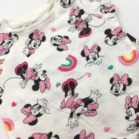 Minnie Mouse Cream T-Shirt - Girls 0-3 Months