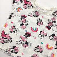 Minnie Mouse Cream T-Shirt - Girls 0-3 Months