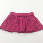 Dark Pink Jersey Skorts (Shorts with Skirt Overlay) - Girls 3 Years