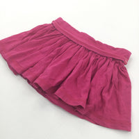 Dark Pink Jersey Skorts (Shorts with Skirt Overlay) - Girls 3 Years