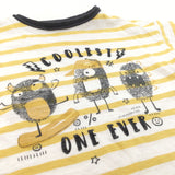 'Coolest One Ever' Monsters Yellow & White Striped T-Shirt - Boys 12-18 Months