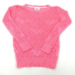 Bright Pink Knitted Jumper - Girls 11-12 Years