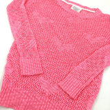 Bright Pink Knitted Jumper - Girls 11-12 Years