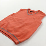 Orange & Grey Vest Top - Boys 9-12 Months