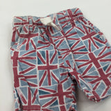 Union Jacks Cotton Shorts - Boys 12-18 Months