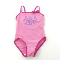 Fish Pink Swimming Costume - Girls 12-18 Months