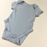 Blue Short Sleeve Bodysuit - Boys 0-3 Months
