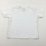 White Cotton T-Shirt - Boys 18-24 Months