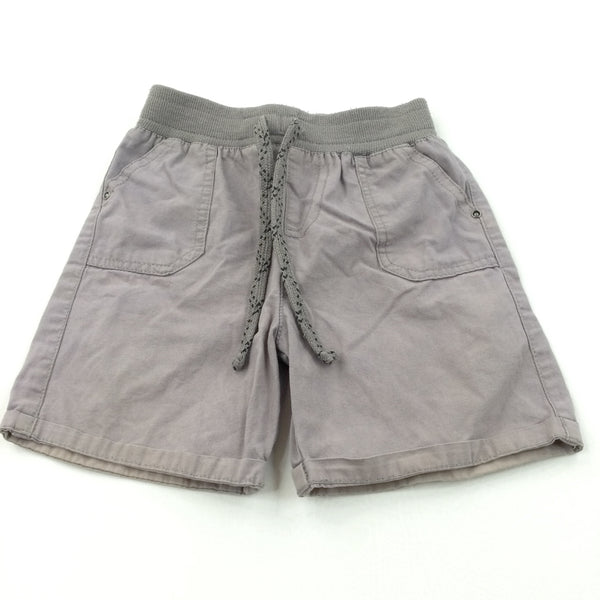 Light Brown Cotton Twill Shorts - Boys 18-24 Months