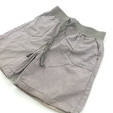 Light Brown Cotton Twill Shorts - Boys 18-24 Months