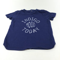 'Indigo Mood Today' Blue T-Shirt - Boys 12-18 Months