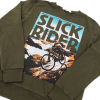 'Slick Rider' Khaki Sweatshirt - Boys 12-14 Years