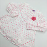 Pink Spotty White Blouse - Girls 3-4 Years