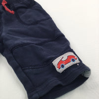 Car Badge Navy Tracksuit Bottoms - Boys Newborn