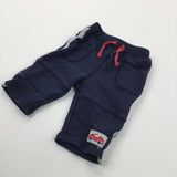 Car Badge Navy Tracksuit Bottoms - Boys Newborn