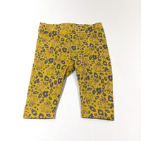 Lion King Mustard Yellow & Charcoal Grey Leggings - Girls 0-3 Months